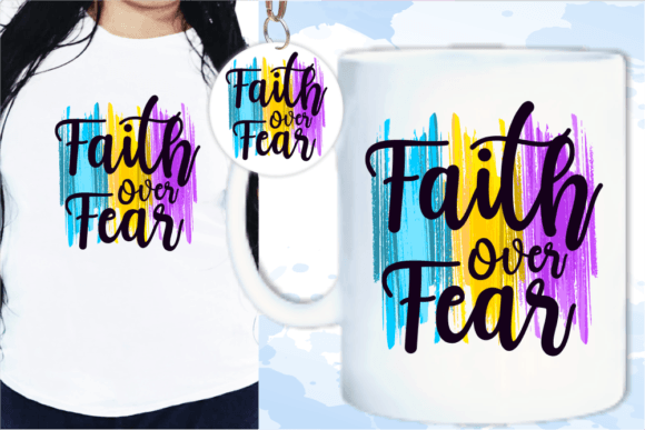 Faith over Fear SVG for Real Embroidery Projects