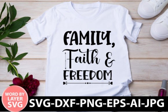Family, Faith Freedom SVG Review for Real Embroidery Projects
