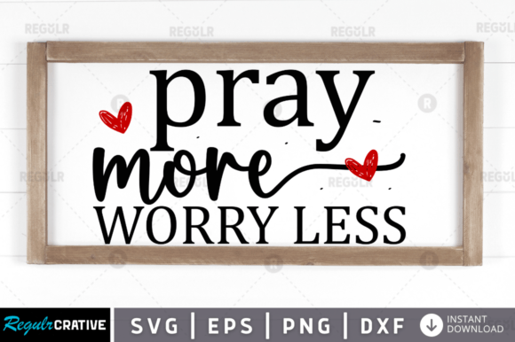 FREE Pray More Worry Less Embroidery Design Review