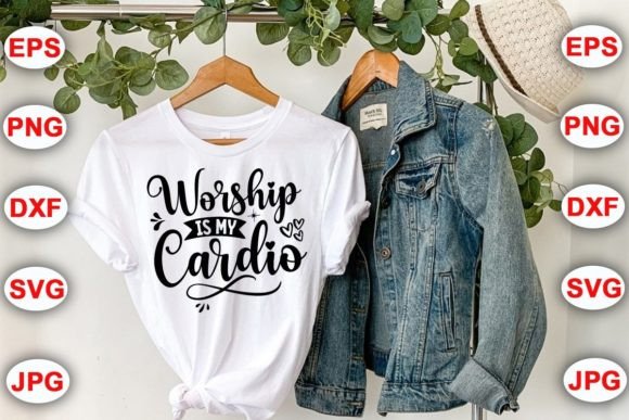 Worship is My Cardio: A Faith-Fueled Embroidery Design